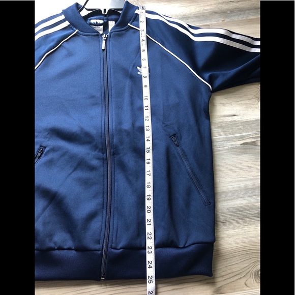 Adidas Women’s SST Track Jacket Navy Blue Size M - Picture 6 of 7